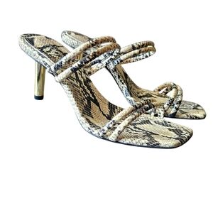 Schutz Women's Snakeskin Patterned Women's Heels Size 8.5B